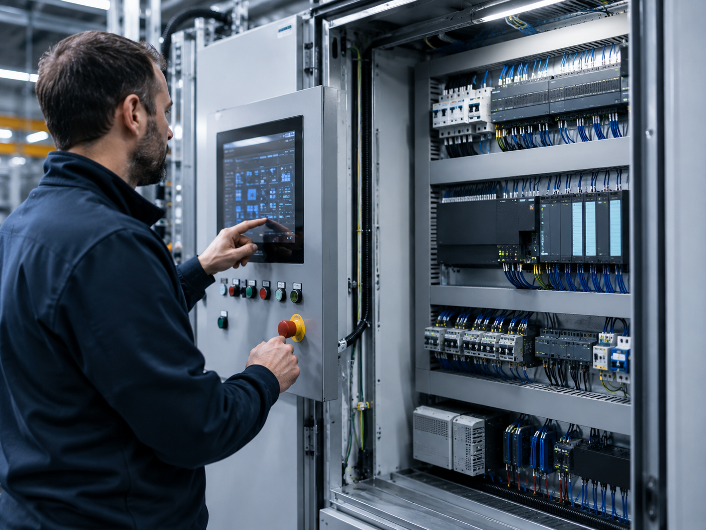 Control panel and automation cabinet