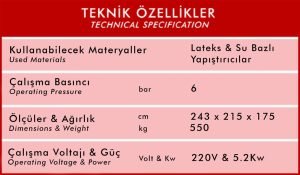 ATS-1600 Kemer Konveyörlü Otomatik Tutkal Makinesi
