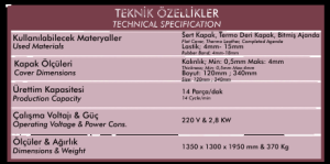 MM200 technical specification sheet